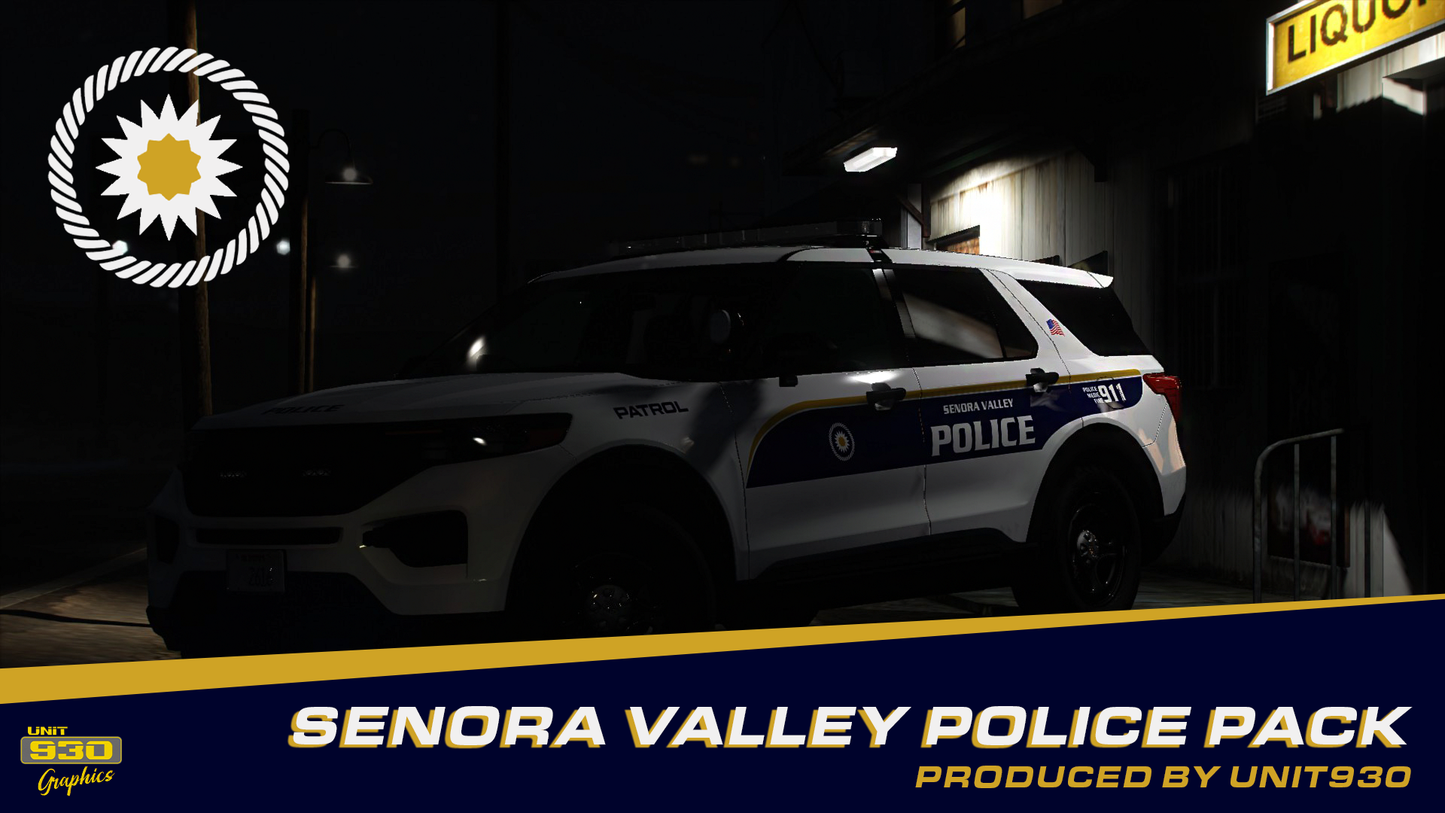 2024 Senora Valley Police Department livery Pack